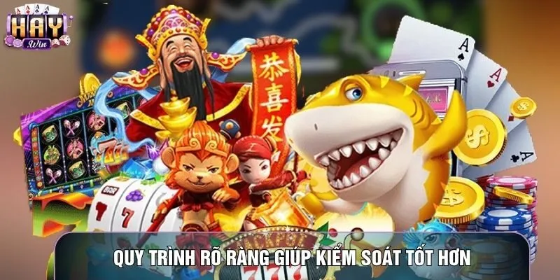 Quy trình rõ ràng giúp kiểm soát tốt hơn